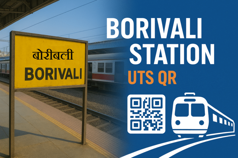 Borivali Station UTS QR Code – Fast Ticket Booking for Mumbai Local Passengers