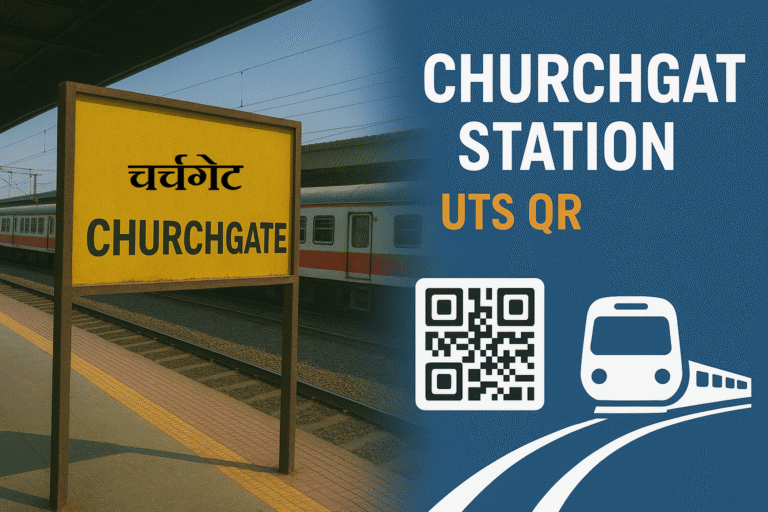 Churchgate Station UTS QR Code – Easy Local Train Ticket Booking in Mumbai