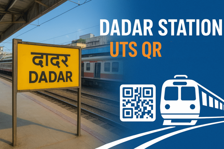 Dadar Station UTS QR Code – Quick Ticket Booking for Mumbai Local Trains