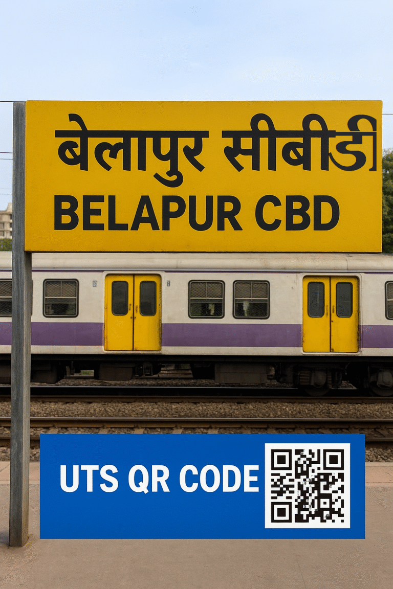 Belapur CBD UTS QR Code – Fast & Smart Ticket Booking for Harbour Line Passengers