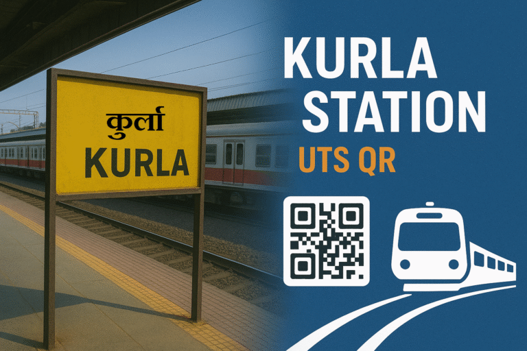 Kurla Station UTS QR Code – Easy Local Train Ticket Booking for Central & Harbour Line Passengers