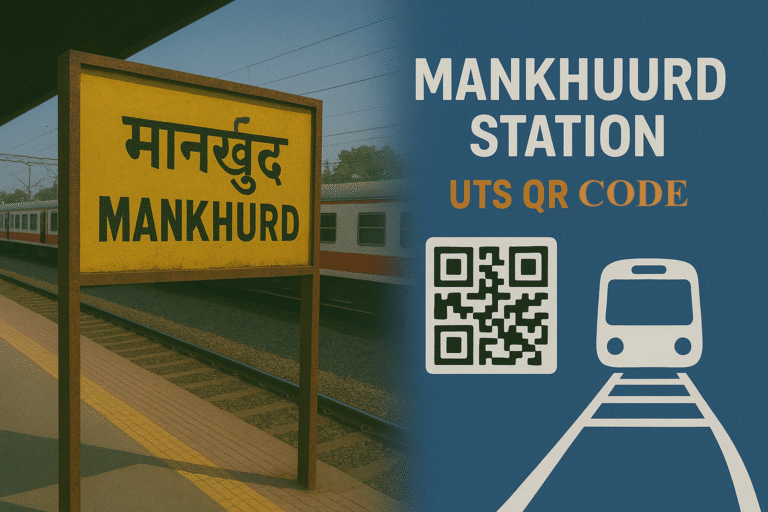 Mankhurd UTS QR Code – Fast & Easy Ticket Booking for Harbour Line Passengers