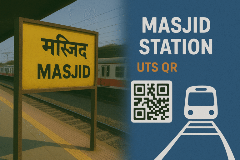 Masjid UTS QR Code – Smart Ticket Booking for Mumbai Local Train Passengers