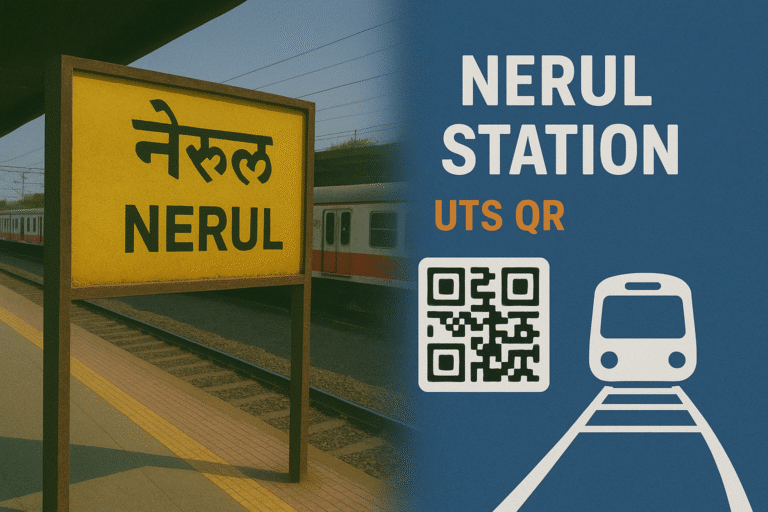 Nerul UTS QR Code – Fast & Digital Ticket Booking for Harbour Line Passengers