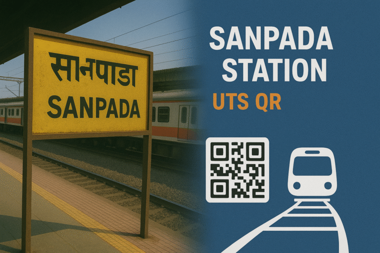 Sanpada UTS QR Code – Easy & Quick Ticket Booking for Harbour Line Passengers