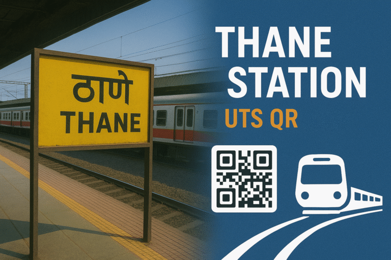 Thane Station UTS QR Code – Fast Ticket Booking for Central Line Passengers