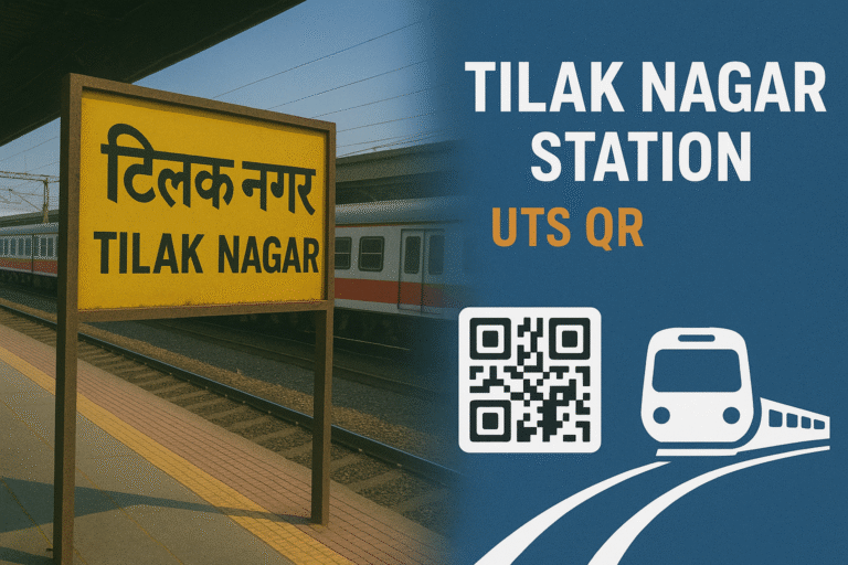 Tilak Nagar UTS QR Code – Smart Ticket Booking for Central Line Passengers