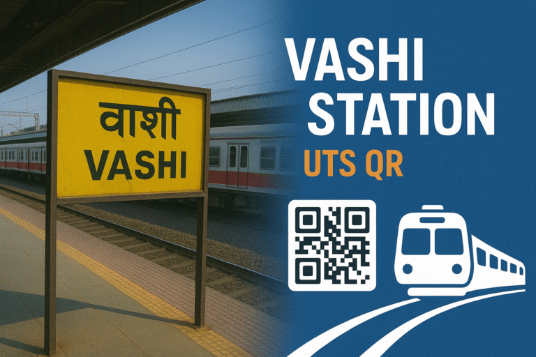Vashi Station UTS QR Code – Hassle-Free Ticket Booking for Harbour Line Passengers